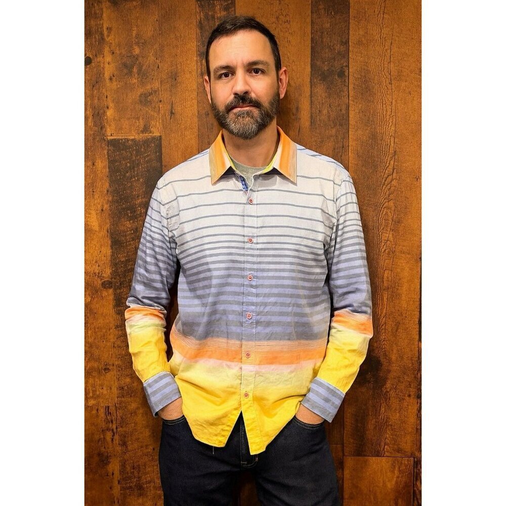 Robert Graham Multicolored Men’s Long Sleeve Button Up Shirt XL EUC